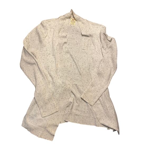 Faded Glory light grey cardigan with Grey Specks Size Medium - Picture 2 of 4
